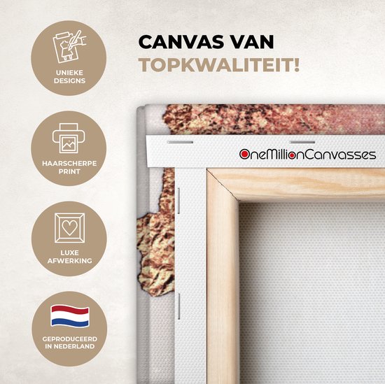 Tableau sur toile Encre - Pastel - Abstrait - 160x120 cm - Décoration murale XXL