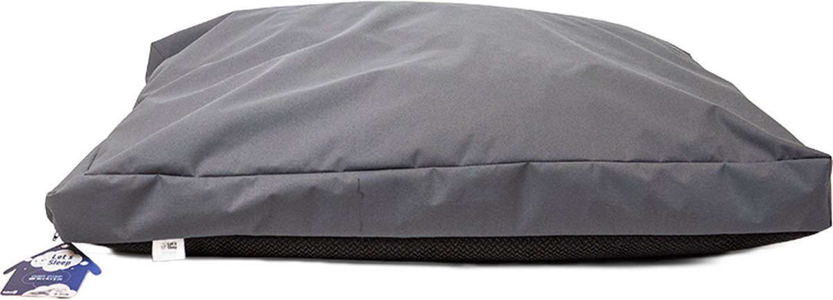Let's Sleep Cushy Cloud - Hondenkussen - Hondenmand - Anti-slip - 100 x 75 x 10 cm - L - Antraciet