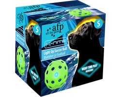 AFP K-NITE Light up Soccer Ball - Hondenspeelgoed - Lichtgevende Hondenbal - Laad zichzelf op - Medium - Groen