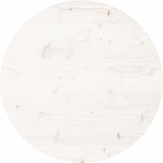 vidaXL-Tafelblad-rond-Ø50x3-cm-massief-grenenhout-wit