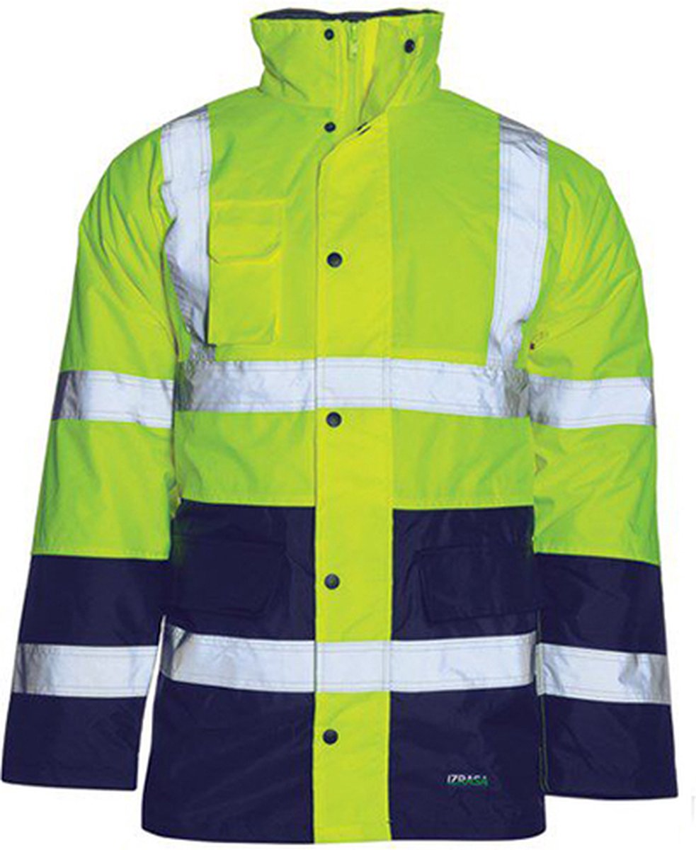 Reflecterende werk jas - Geel/blauw - Werkjas - Reflectie - Warme jas