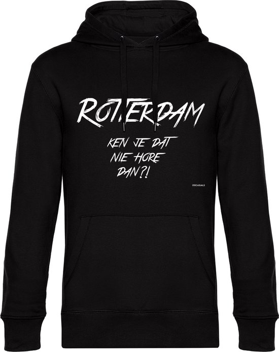 010 CASUALS ROTTERDAM HOODIE KEN JE DAT NIE HORE DAN black