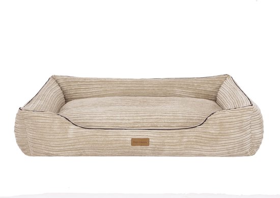 Dog's Lifestyle Hondenmand Supersoft Rib Beige Medium 80cm