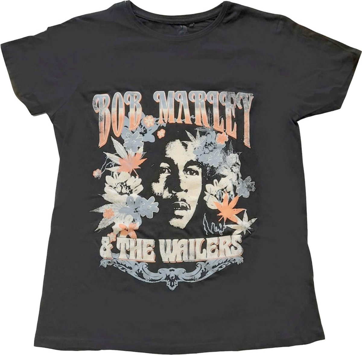 Bob Marley - & The Wailers Dames T-shirt - S - Zwart