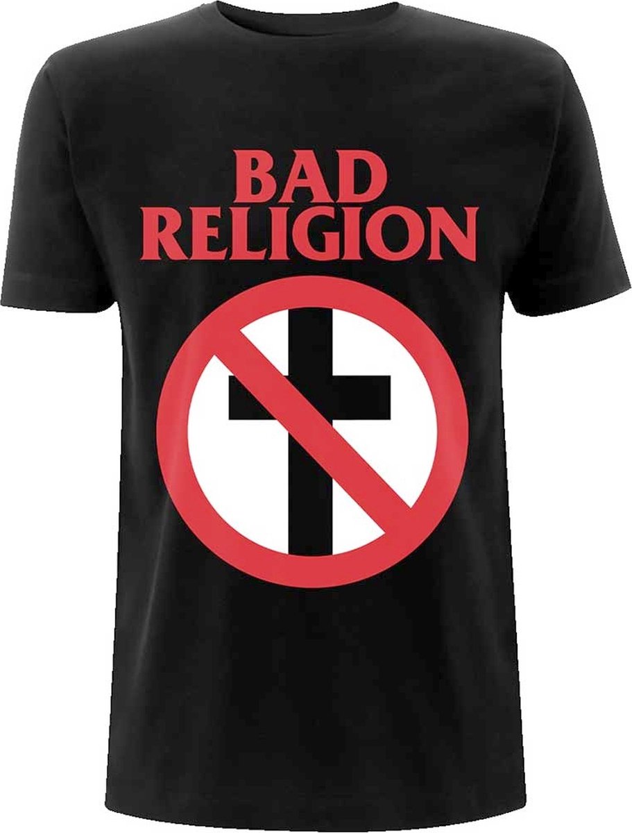 Bad Religion - Classic Buster Cross Heren T-shirt - M - Zwart