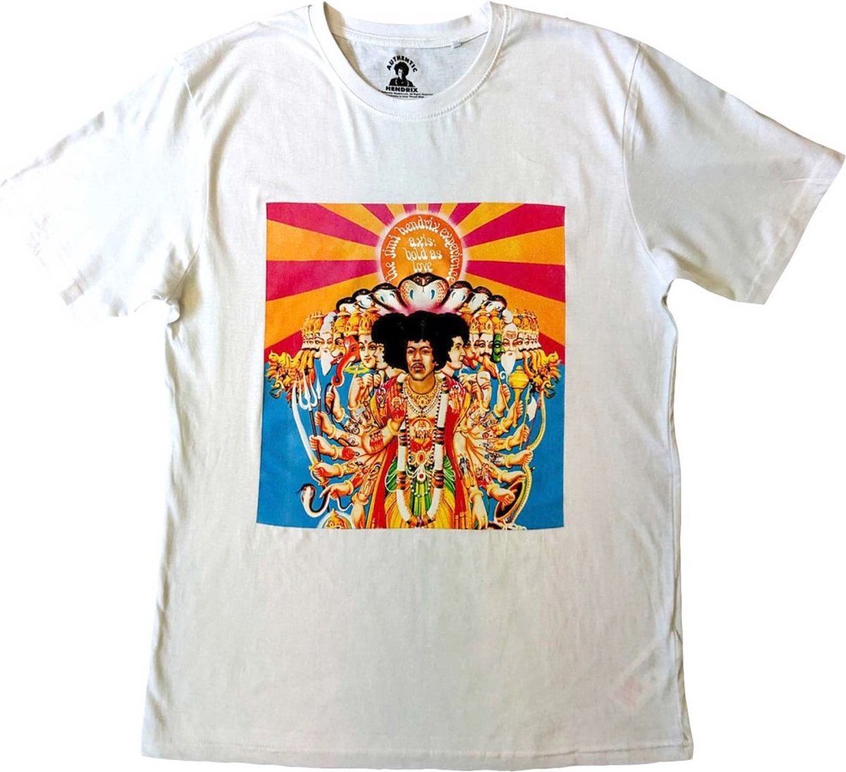 Jimi Hendrix - Axis Heren T-shirt - S - Wit
