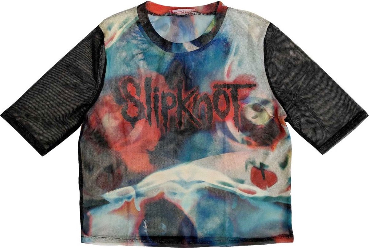 Slipknot - Face & Logo Crop top - M - Multicolours