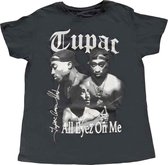 Tupac - All Eyez B&W Dames T-shirt - 2XL - Zwart