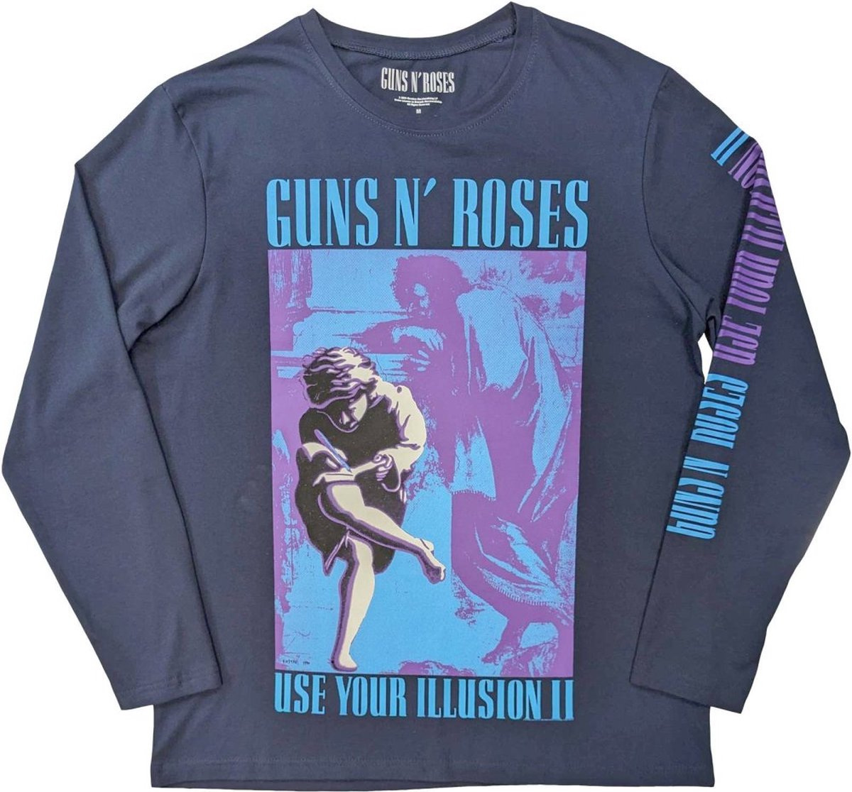 Guns N' Roses - Get In The Ring Tour '91-'92 Longsleeve shirt - 2XL - Blauw