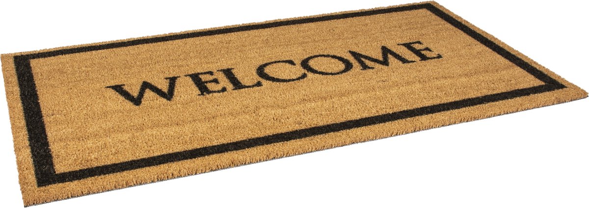 Rubbermagazijn Deurmat - Kokosmat - 1400x700mm - Welcome Naturel