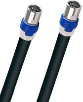 Coax kabel op de hand gemaakt - 5 meter - Zwart - IEC 4G Proof Antennekabel - F-connector naar F-connector pluggen - Complete Satelliet Coaxkabel