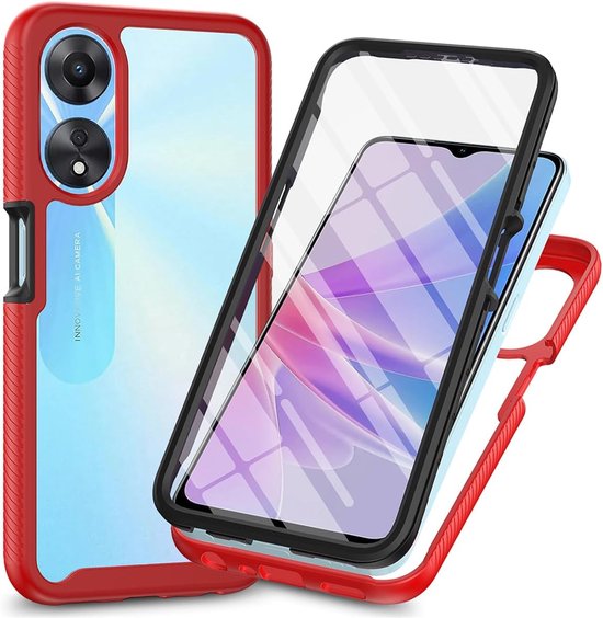 Coque pour Oppo A58 4G - housse etui silicone gel fine + film ecran - TRANSPARENT TPU - htdmobiles