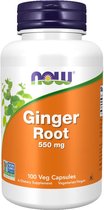 Ginger Root 550mg - 100 veggie caps