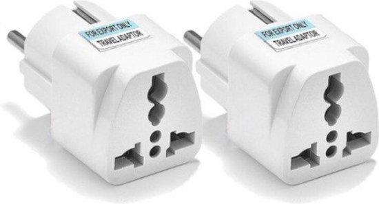 Reisstekker Type A+G naar Type F - Universele Wereldstekker Amerika