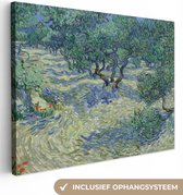 Canvas Schilderij De Olijfgaard - Vincent van Gogh - 40x30 cm - Wanddecoratie