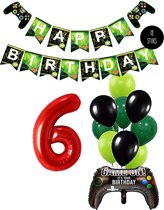 Ballon numéro 6 , Thema d'anniversaire du jeu vidéo, décorations de fête d'anniversaire pour les joueurs de Snoes