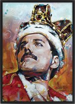 Freddie Mercury 01 print 30,6x43 cm (A3) *ingelijst & gesigneerd