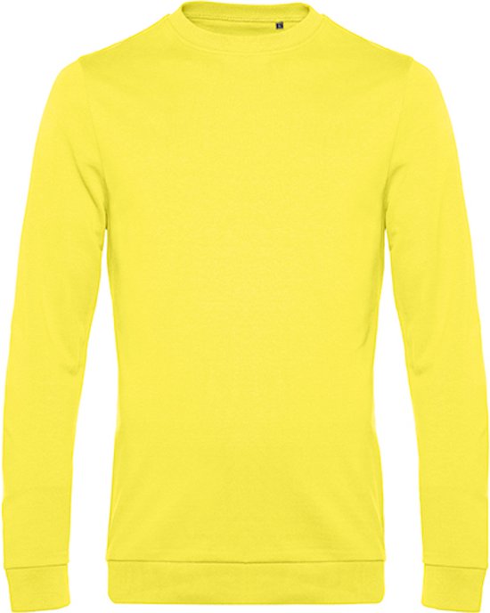 2-Pack Sweater 'French Terry' B&C Collectie maat XS Solar Yellow/Geel