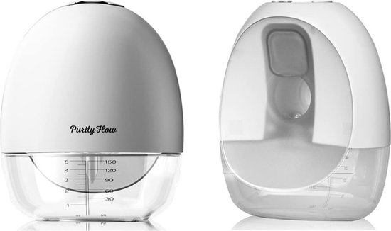  - PurityFlow Elektrische Draadloze Borstkolf - Onzichtbaar Design & 3 maten borstschildverkleiners - Kolfapparaten - Handsfree Kolf - Set van 2