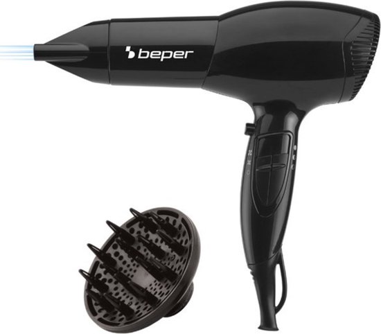 Beper Italia B40979OV - Haarfohn - Professionele Haardroger met Opzetstuk - Haardroger - Föhn - Haarstyling Tools - Krachtige Haardroger - 2000W