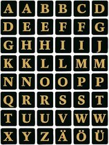Etiket herma 4130 13x13mm letters a-z zw op gd | Blister a 2 vel | 10 stuks
