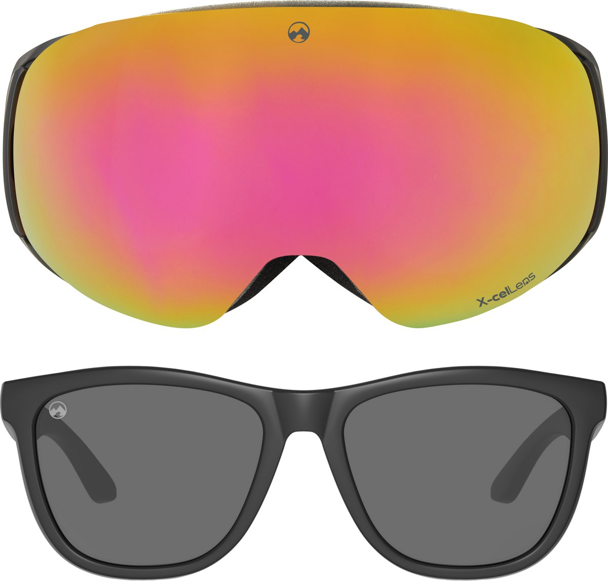 MowMow® GRAVITY - Skibril + BONUS lens + zonnebril | Magnetisch | TurboLock | Case | Anti-fog | Unisex | UV400