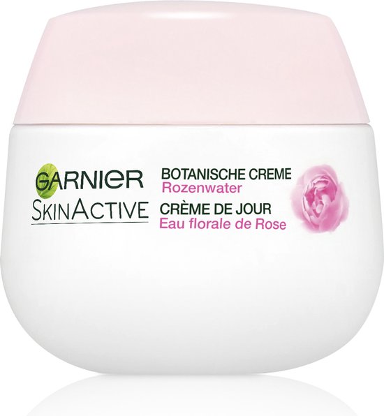 Garnier SkinActive Botanische dagcrème met Rozenwater - Droge en Gevoelige Huid - 2 x 50ml - Voordeelverpakking