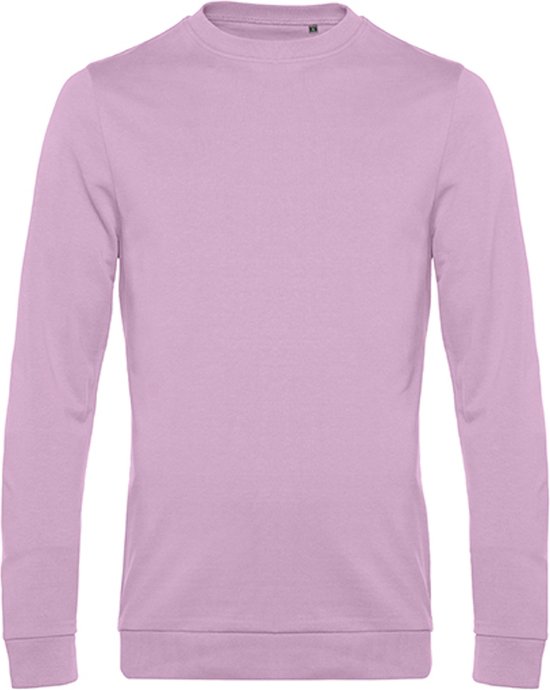 Sweater 'French Terry' B&C Collectie maat L Candy Pink/Roze