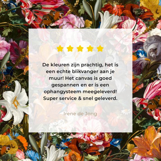 Oude Meesters Canvas - 120x80 - Peinture sur toile - Fleurs - Art - Oude Meesters