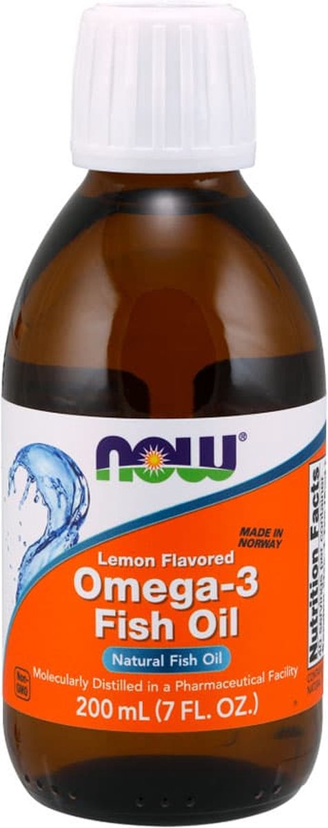Goedkoopste Omega-3 Fish Oil Liquid, Lemon