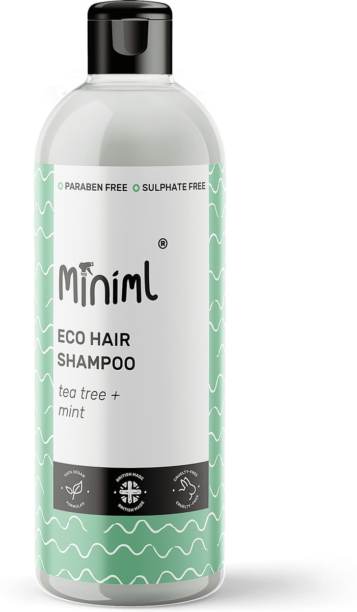 Miniml Haar Shampoo Tea Tree Munt - 500ML - Natuurlijke Ingrediënt
