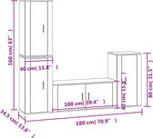 vidaXL-4-delige-Tv-meubelset-bewerkt-hout-gerookt-eikenkleurig