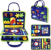 Sensorisch Speelgoed - Montessori Bezigheidsbord voor Kinderen van 1 tot 4 Jaar - Educatief Speelgoed voor Fijne Motoriek - Reisactiviteiten Verjaardag & Kerst Cadeau-