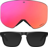 MowMow® STEALTH - Skibril + zonnebril | Photochromic LuxaLens | Luxe Skibrilcase | Unisex | UV400
