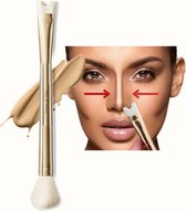 House of Skin Aesthetics - Pinceau contour du nez et blush 2 en 1 - Contour - Blush - Populaire - Idéal pour la routine de maquillage