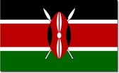Vlag Kenia 90 x 150 cm feestartikelen - Kenia landen thema supporter/fan decoratie artikelen