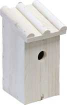 Nestkast/vogelhuisje hout wit voor mezen 14 x 16 x 27 cm - Mezenkasten