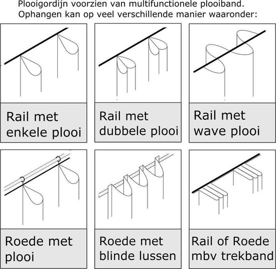 Home of Curtains ELSA Gordijn Met Plooiband Verduisterend