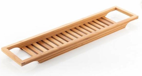 Excellent Houseware Badplank - bamboe hout - 64 x 15 cm - badrek