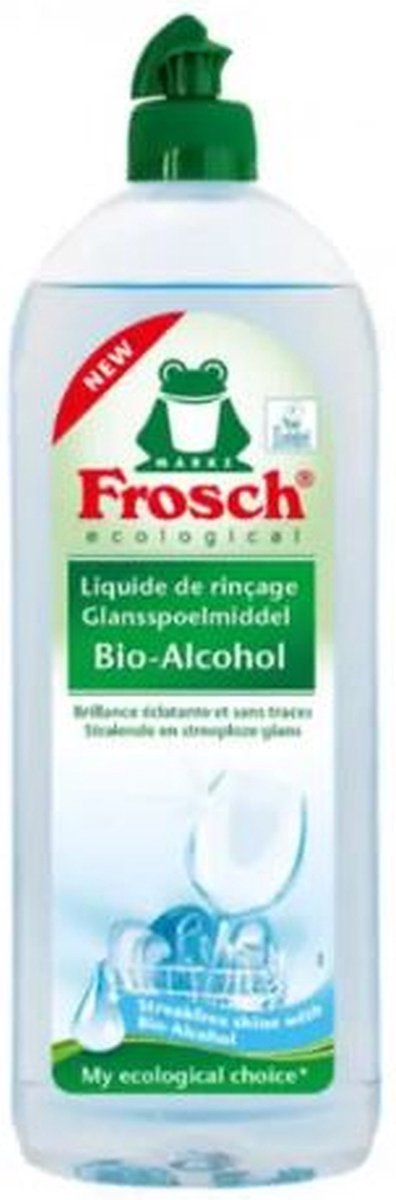 Goedkoopste Frosch Glansspoelmiddel Bio Alcohol - 10x750ml - Voordeelverpakking