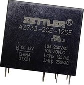Zettler Electronics AZ733-2CE-6DE Printrelais 6 V/DC 12 A 2x wisselcontact 1 stuk(s)