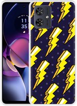 Cazy Hoesje geschikt voor Motorola Moto G54 5G Pop Art Lightning
