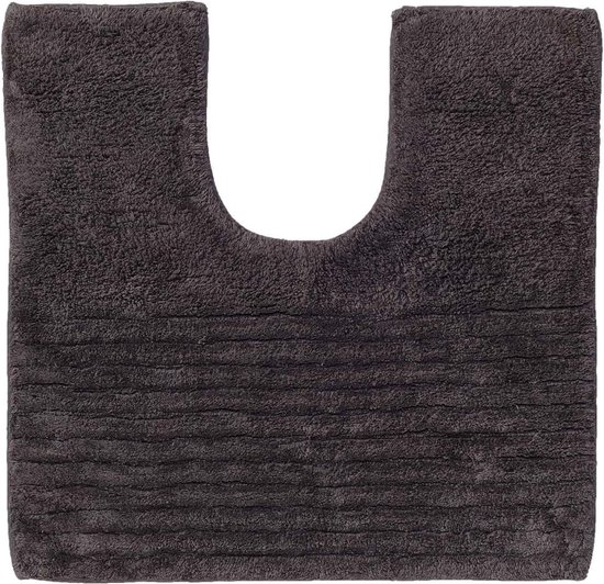 Sealskin Essence Tapis de contour WC - 45x50 cm - Coton - Anthracite