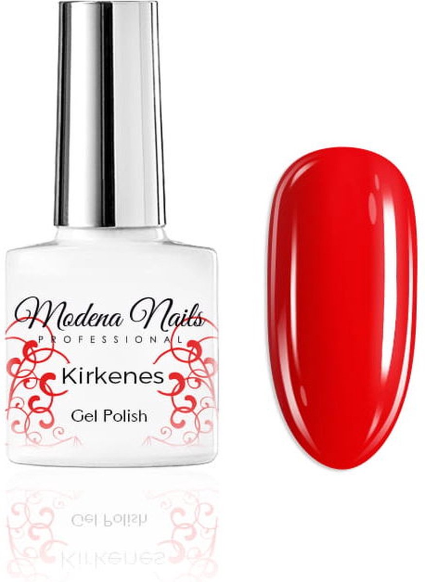Modena Nails Gellak Autumn/Winter - Kirkenes 7,3ml. - Rood - Glanzend - Gel nagellak - Gel nagellak