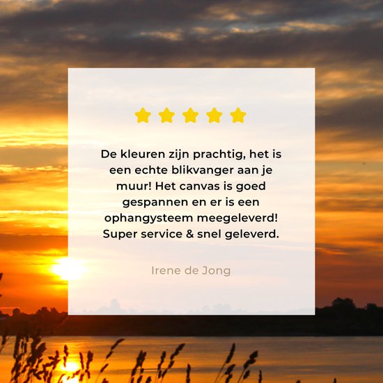 Toile - Peinture - Paysage - Mer - Coucher de soleil - Plantes - Tableau sur toile - Toile - 120x80 cm - Décoration murale de chambre