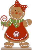 House of Seasons Gingerbread brown kerst peperkoek - l30xw6xh46.5cm