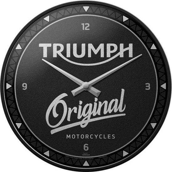 Triumph Original. Wandklok Ø 31 cm en 6 cm dik.