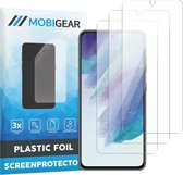 Mobigear Screenprotector geschikt voor Samsung Galaxy S21 FE | Mobigear Screenprotector Folie - Case Friendly (3-Pack)