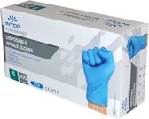 Handschoenen maat S per 100 stuks nitril INTCO M5,0 gram blauw poedervrij