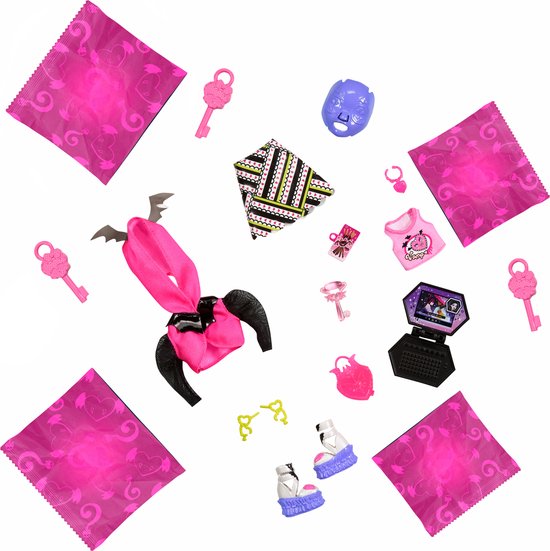 Monster High Skulltimate Secrets - Neon Frights - Draculaura - 21 cm - Modepop — afbeelding 3